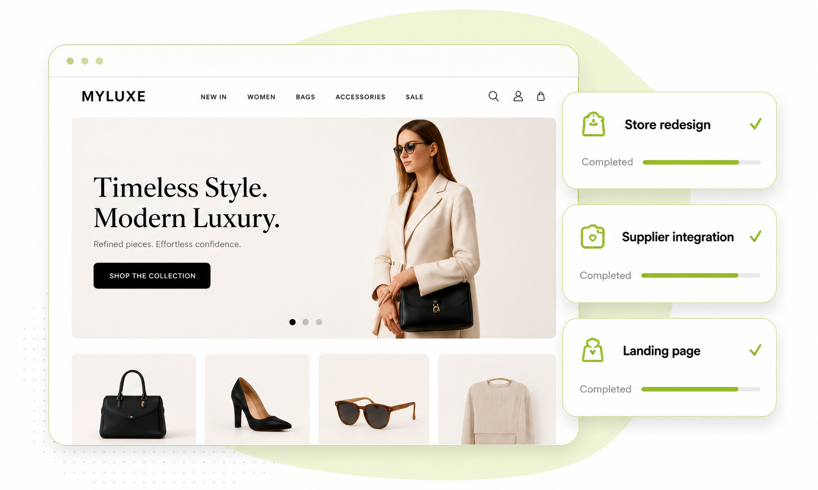 Shopify portfolio project preview