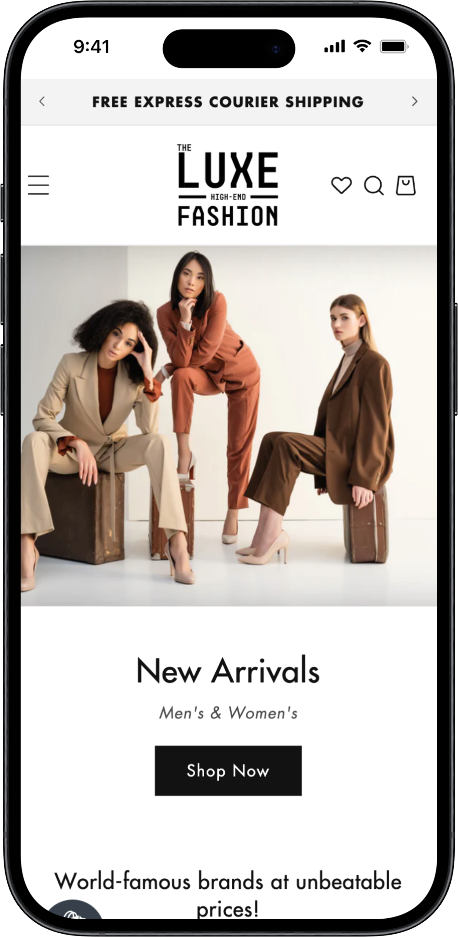 Valentine mobile mockup