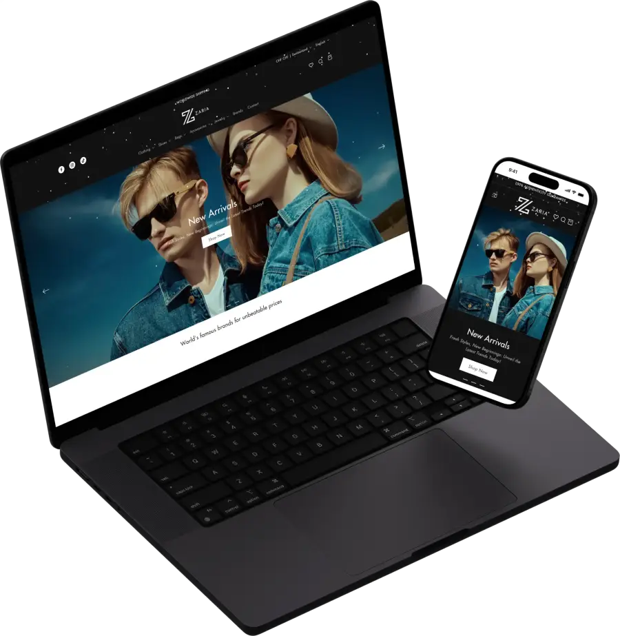 Online Outlet XYZ store showcase