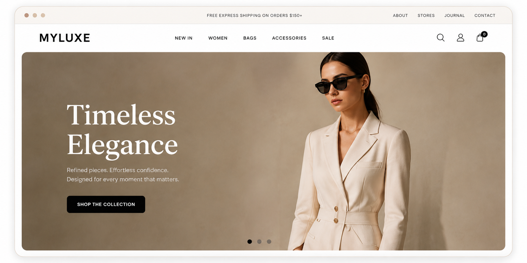 Ciao Elite Couture Shopify redesign