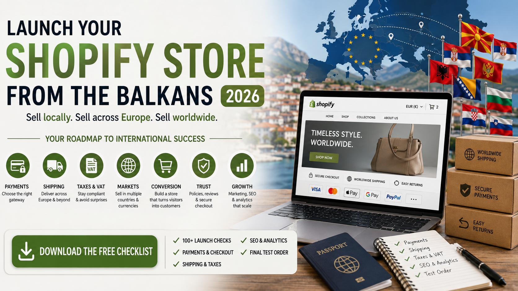 How to Start a Shopify Store in the Balkans in 2026: Payments, Shipping, Taxes & Everything You Need to Know
