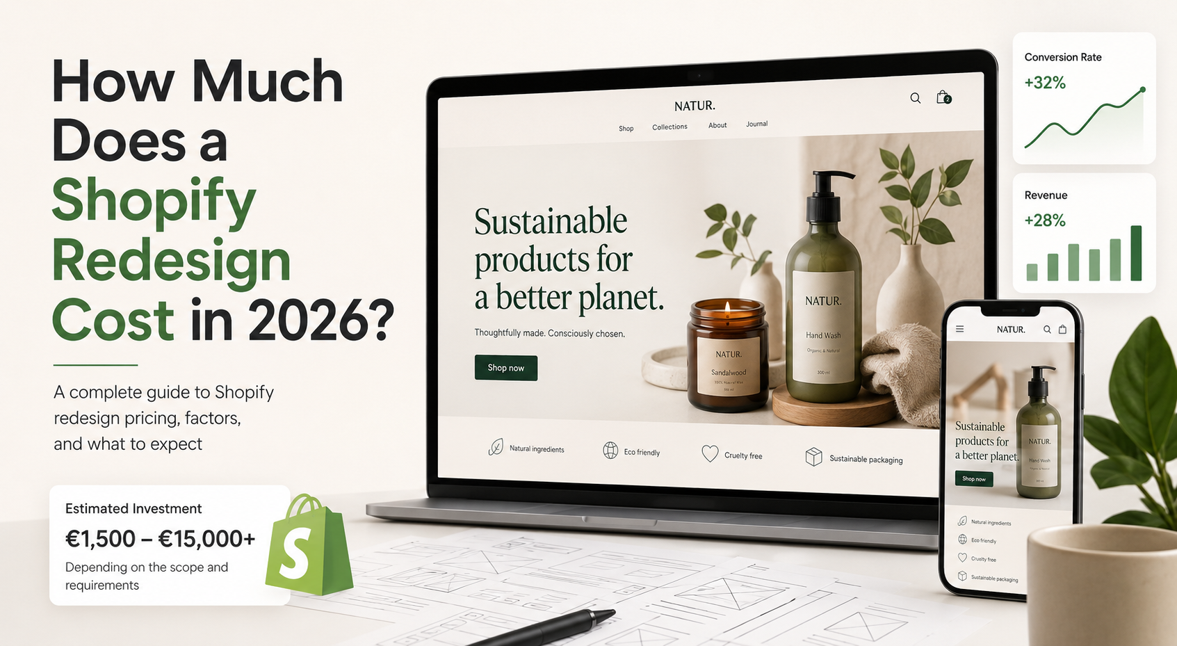 Shopify Redesign Cost in 2026: Complete Pricing Guide